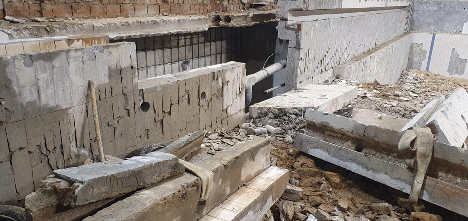 Алмазная резка бетона стенорезной машиной